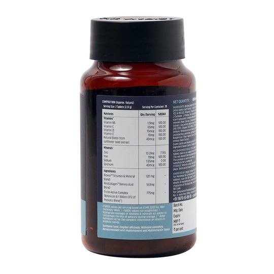 HK Vitals Hair Vitamins for Men 60 Caps Pack of 2