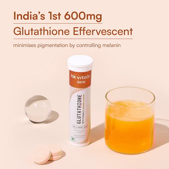 4 - HK Vitals Glutathione Effervescent with Vitamin C,  Orange  15 tablet(s)