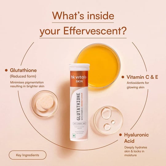 1 - HK Vitals Glutathione Effervescent with Vitamin C,  Orange  30 tablet(s)