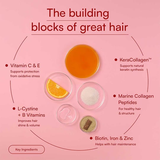 4 - HK Vitals Hair Nourish Collagen,  Marine Collagen  250 g  Orange