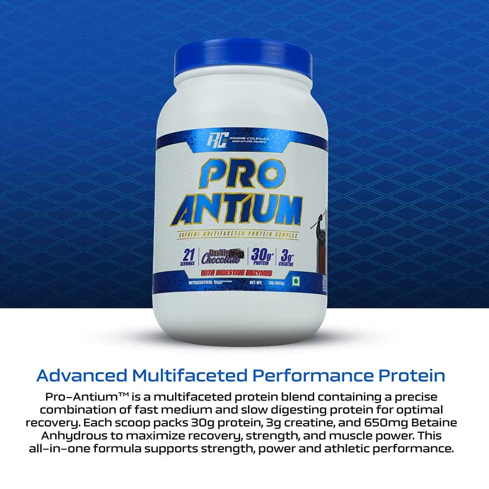 1 - Ronnie Coleman Pro-Antium Whey Protein,  2 lb  Double Chocolate