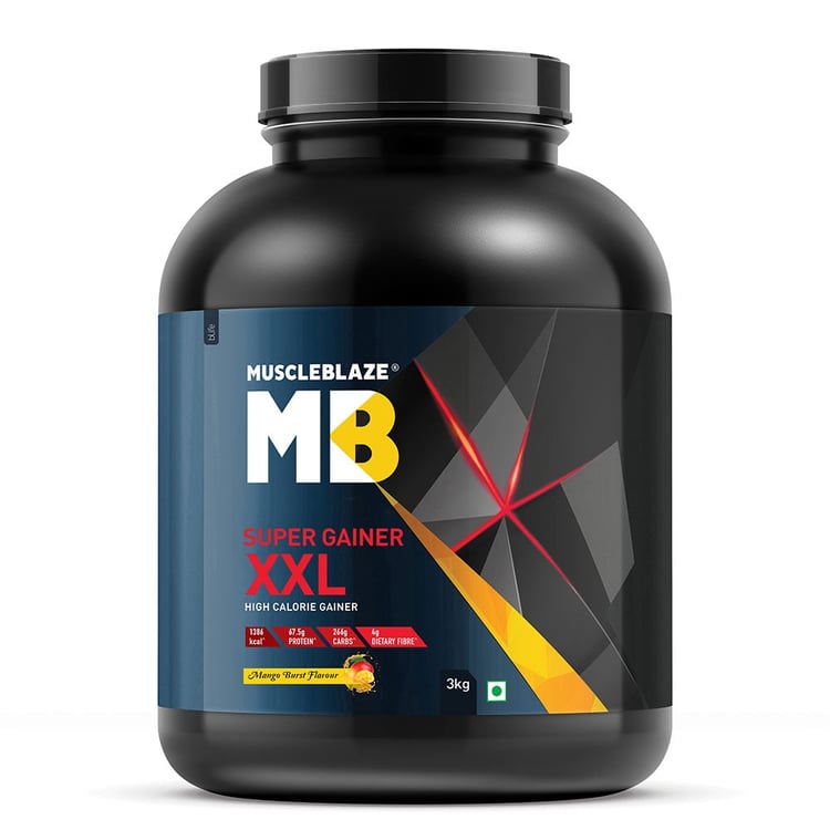 2 - MuscleBlaze Super Gainer XXL,  6.6 lb  Mango Burst 