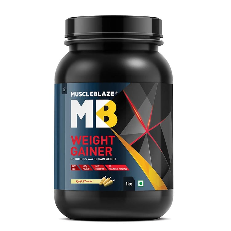 2 - MuscleBlaze Weight Gainer with Added Digezyme,  2.2 lb  Kulfi 