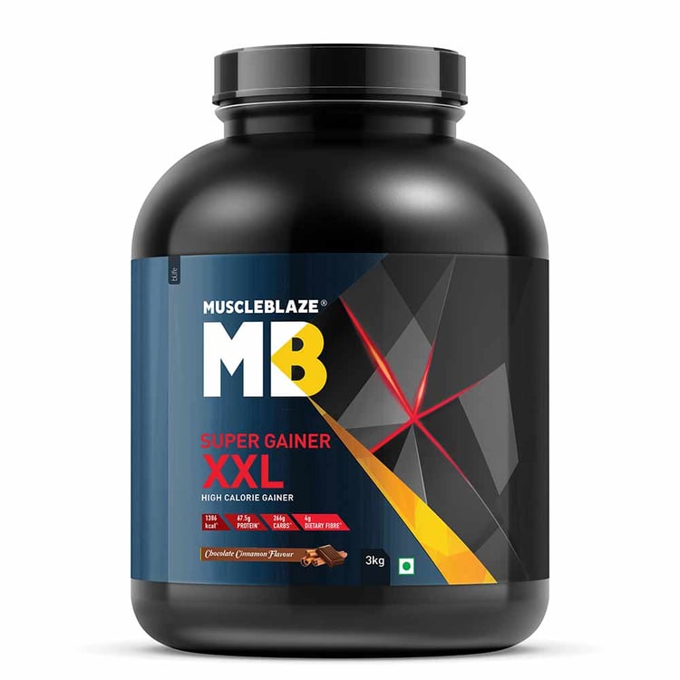 7 - MuscleBlaze Super Gainer XXL,  6.6 lb  Chocolate Cinnamon 