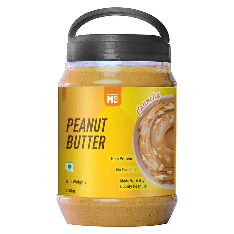 1 - MuscleBlaze Peanut Butter,  2.5 kg  Crunchy 