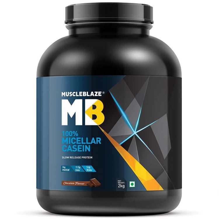 MuscleBlaze 100% Micellar Casein,  4.4 lb  Chocolate 