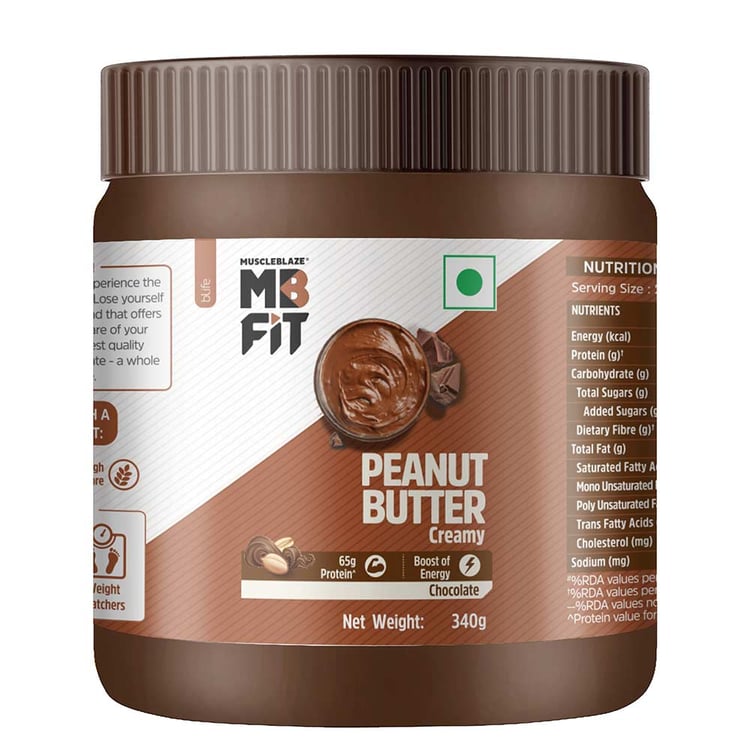 2 - MuscleBlaze Chocolate Peanut Butter,  0.340 kg  Creamy 