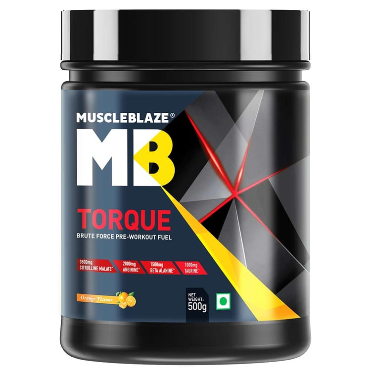 MuscleBlaze Torque Pre-Workout,  1.1 lb  Orange 
