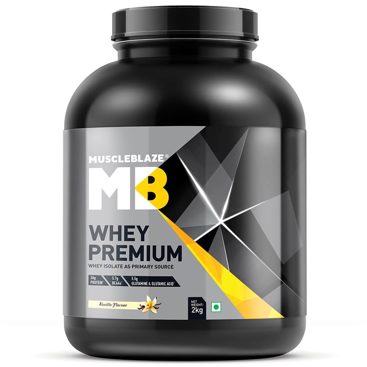 2 - MuscleBlaze Whey Premium,  4.4 lb  Vanilla 