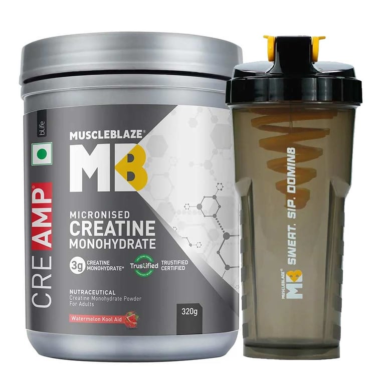 Creatine Monohydrate CreAMP 0.71 lb Watermelon Kool Aid & Shaker Combo