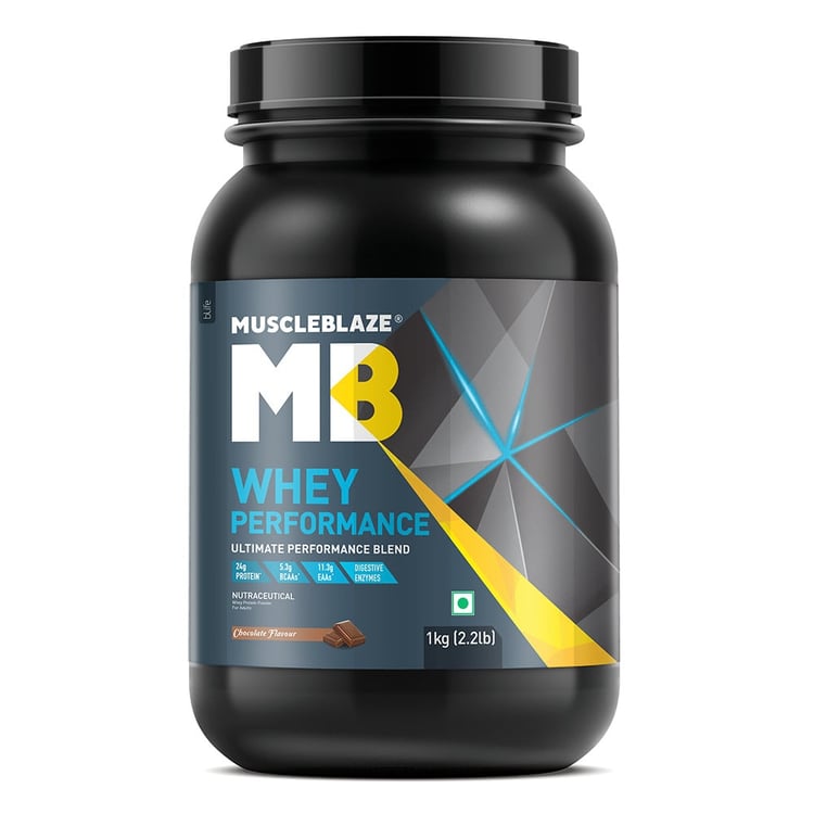 2 - MuscleBlaze Whey Performance Protein,  2.2 lb  Chocolate 