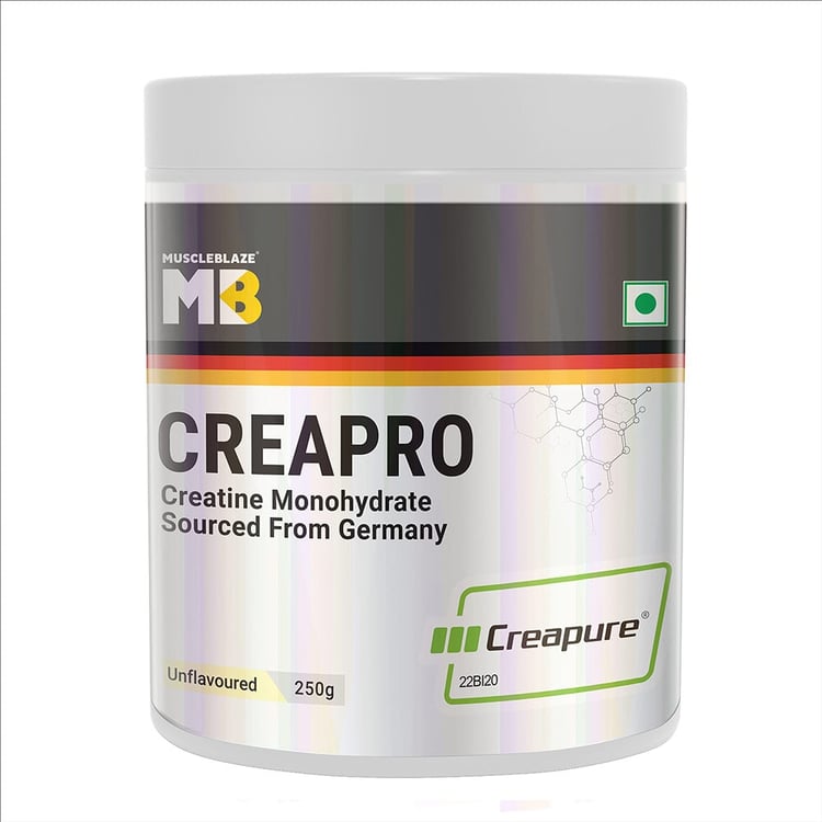 7 - MuscleBlaze CreaPRO Creatine with Creapure® Powder from Germany,  0.55 lb  Unflavoured 