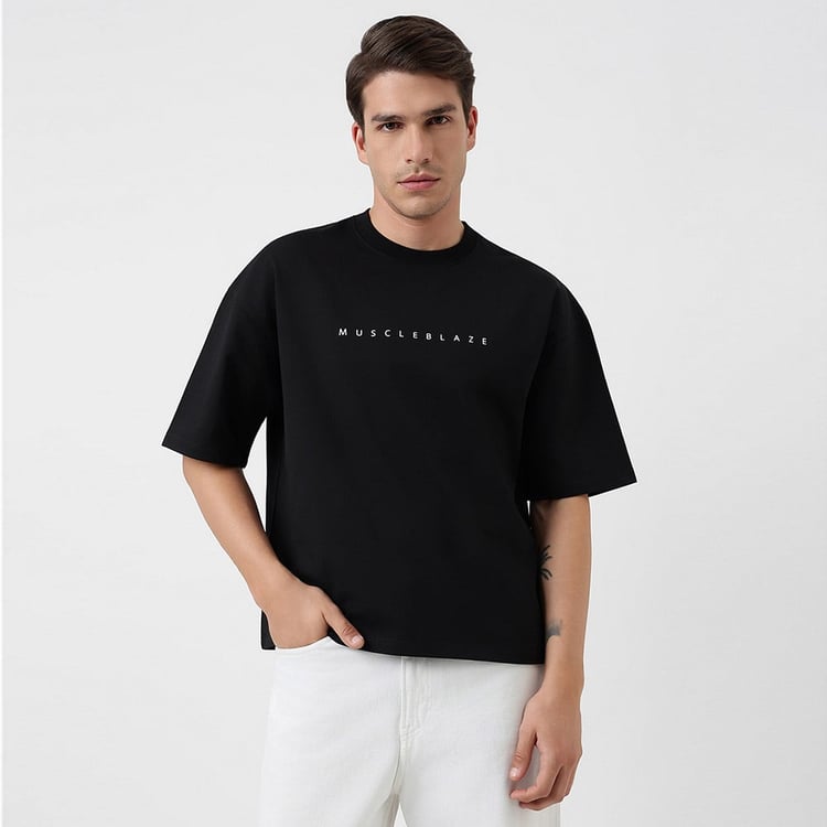 1 - ZVERSE NOCAP Oversize Tee,  Medium  Black Riot 
