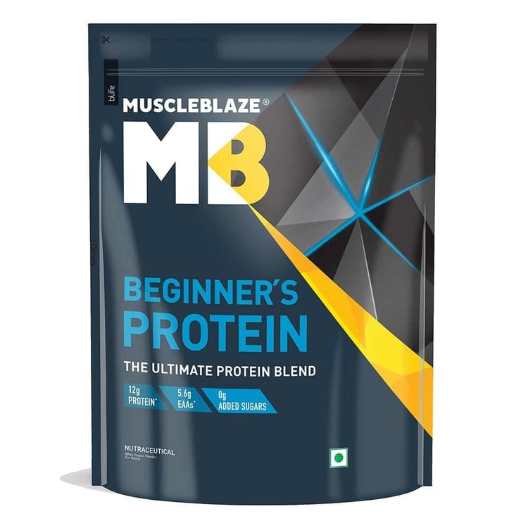 2 - MuscleBlaze Beginner's Protein Powders (Old MRP), 4.4 lb Chocolate