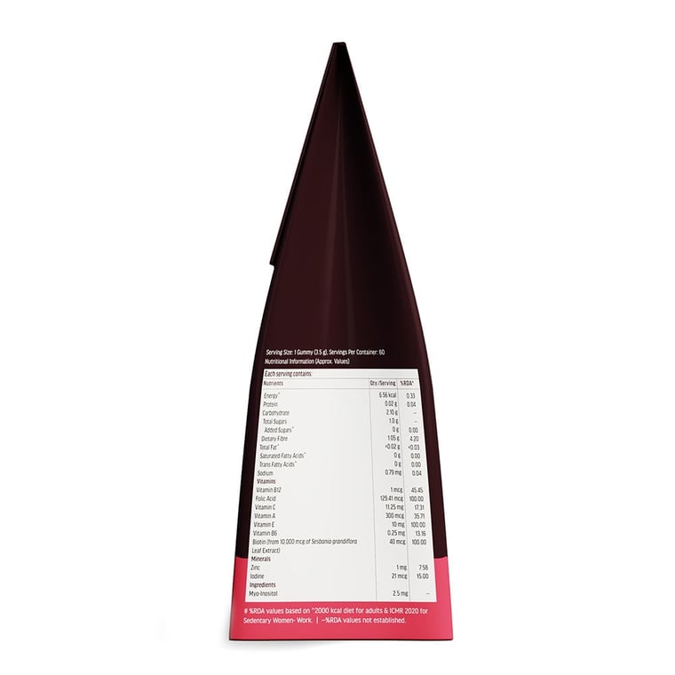 11 - HK Vitals Hair Strength Gummies,  60 gummies  Strawberry